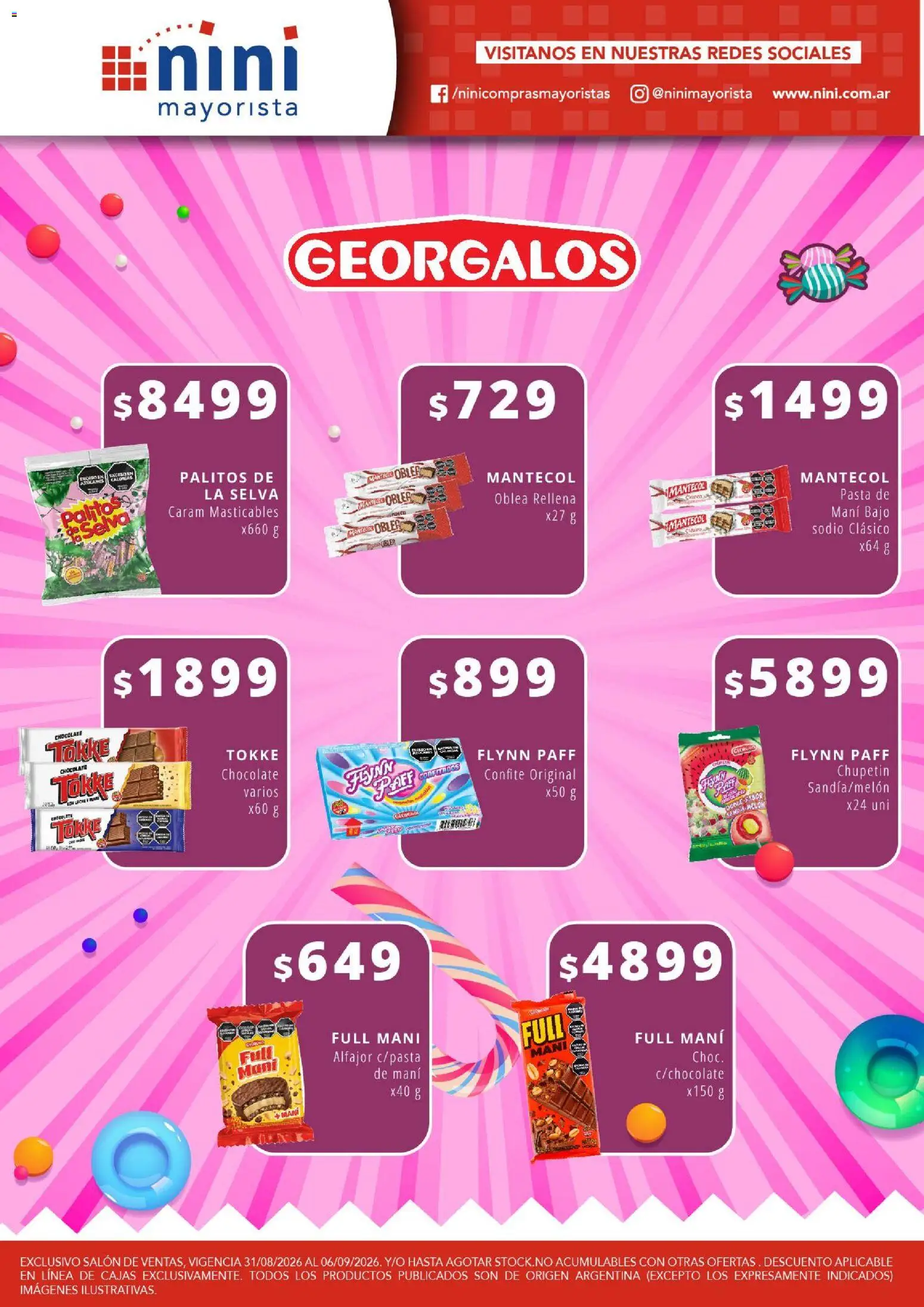 Vista previa del folleto de la tienda NINI Mayorista válido desde el 31/08/2026 