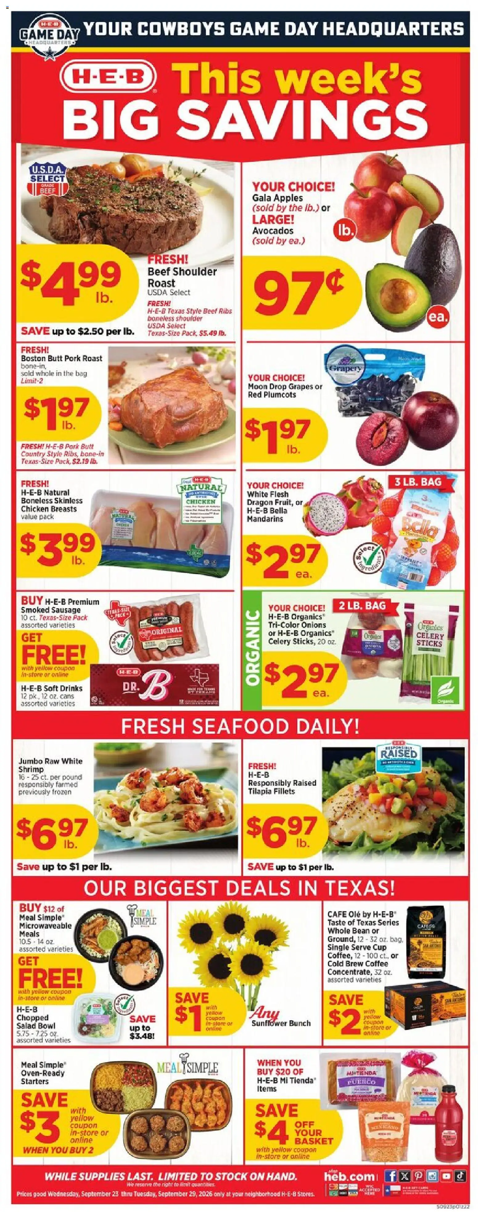 Ad Preview of H-E-B H-E-B Weekly Ad from 09/23/2026