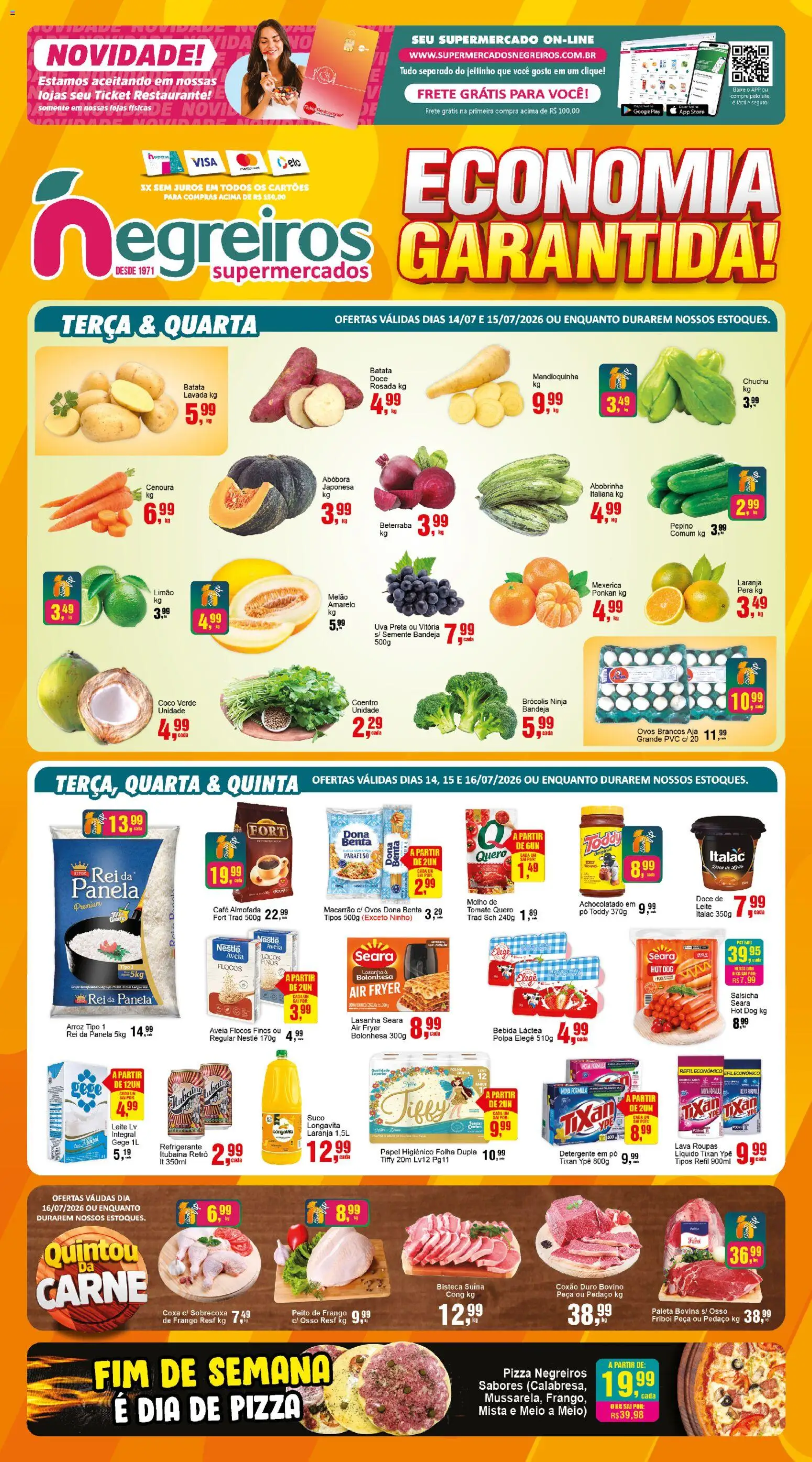 Pré-Visualização do folheto "Negreiros - Ofertas da semana" da loja Negreiros válido a partir de 14/07/2026
