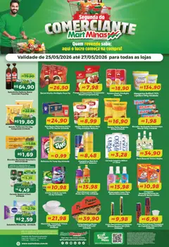 Pré-Visualização do folheto "Mart Minas ofertas Segunda do Comerciante" da loja Mart Minas válido a partir de 25/05/2026