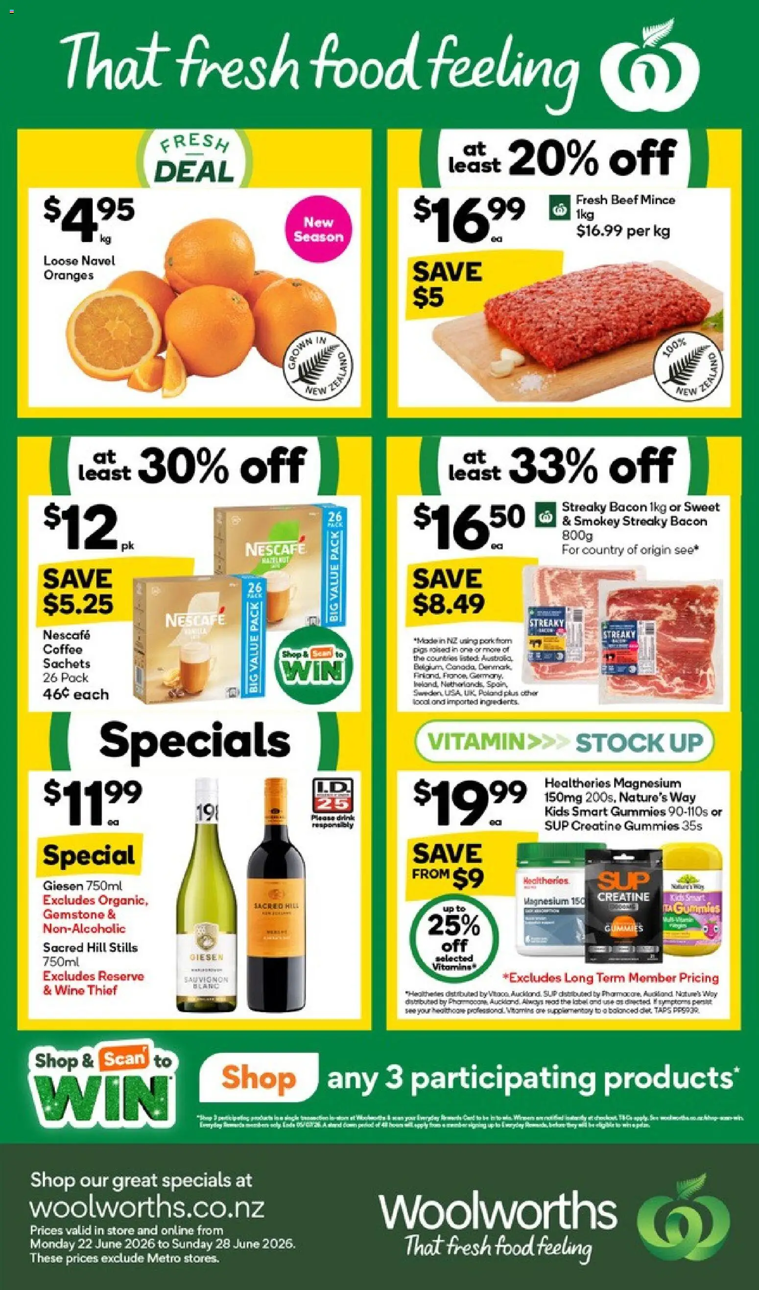 Preview of catalogue Woolworths South Island catalogue from shop Woolworths valid 22 Jun 2026
