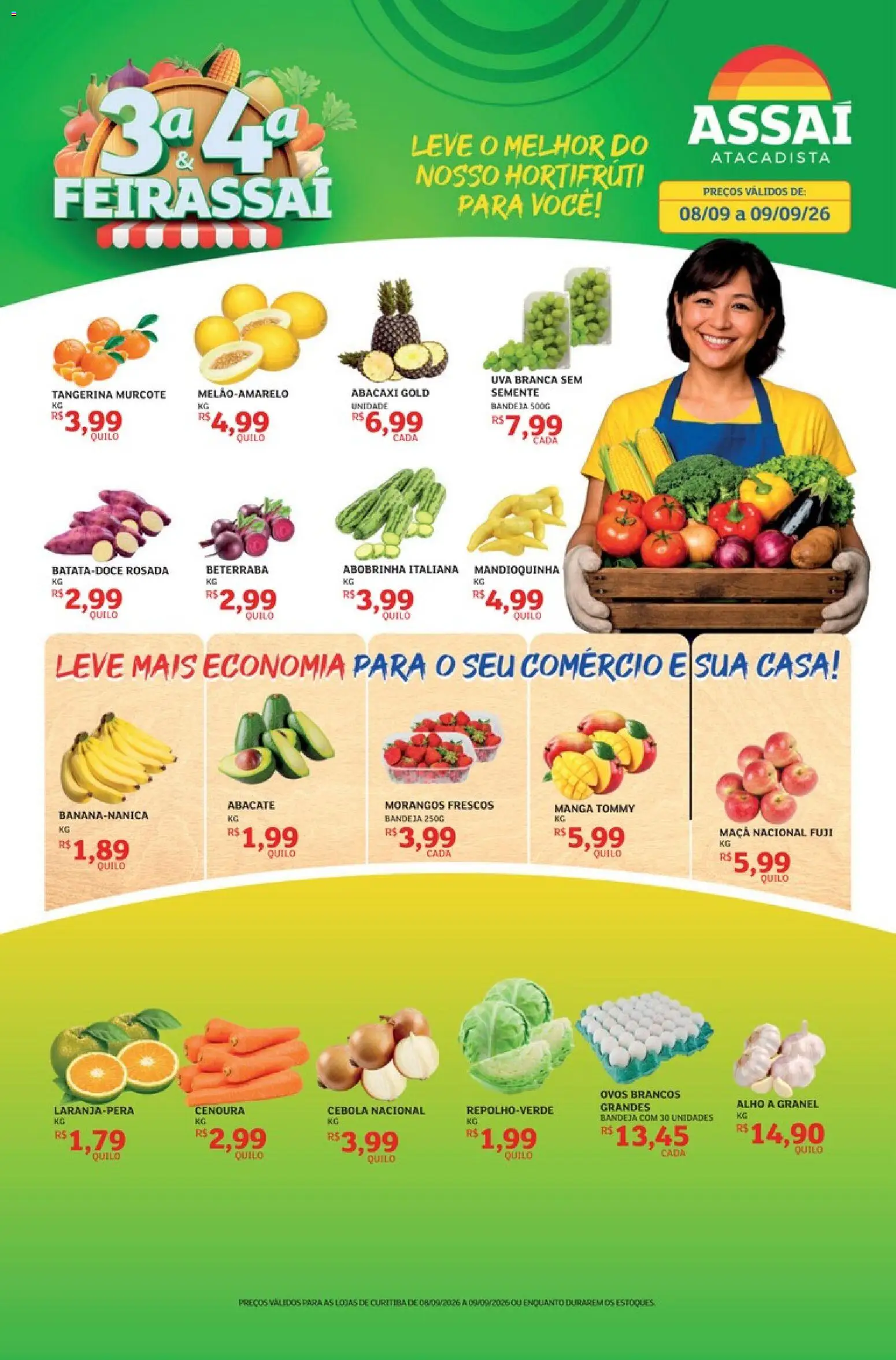 Pré-Visualização do folheto "Assaí Atacadista ofertas - PR" da loja Assaí Atacadista válido a partir de 08/09/2026