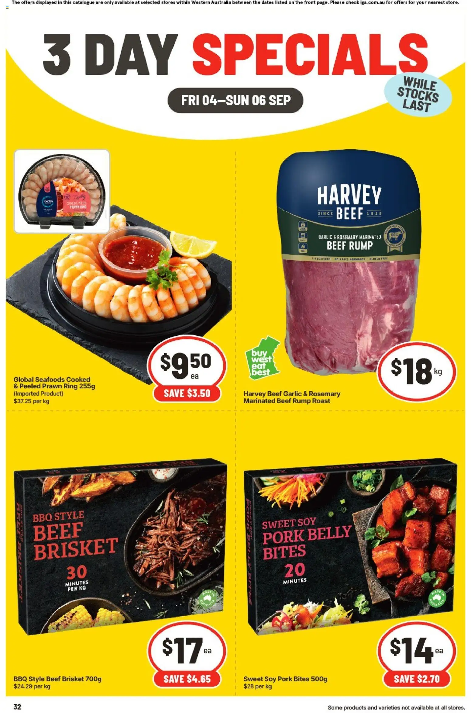 Preview of catalogue IGA 3 Day Specials Claremont from shop IGA valid 04/09/2026