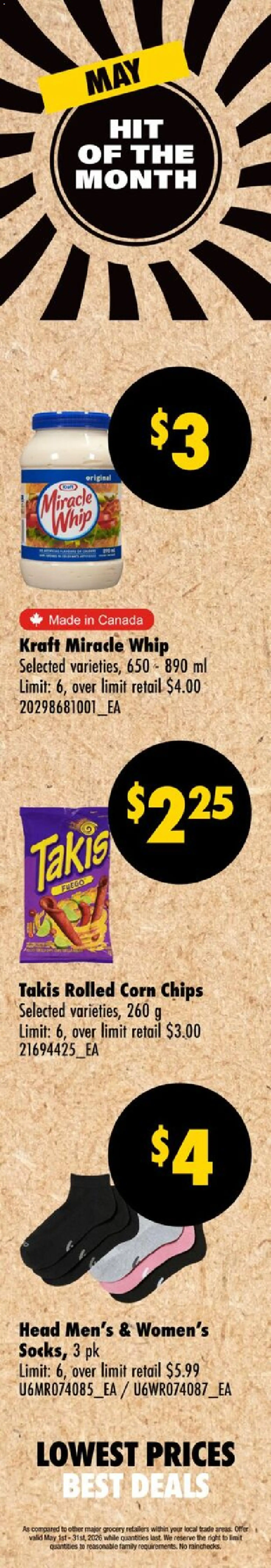 Preview of leaflet Wholesale Club weekly flyer / circulaire from shop Wholesale Club is valid from May 14, 2026 - Chips, Corn