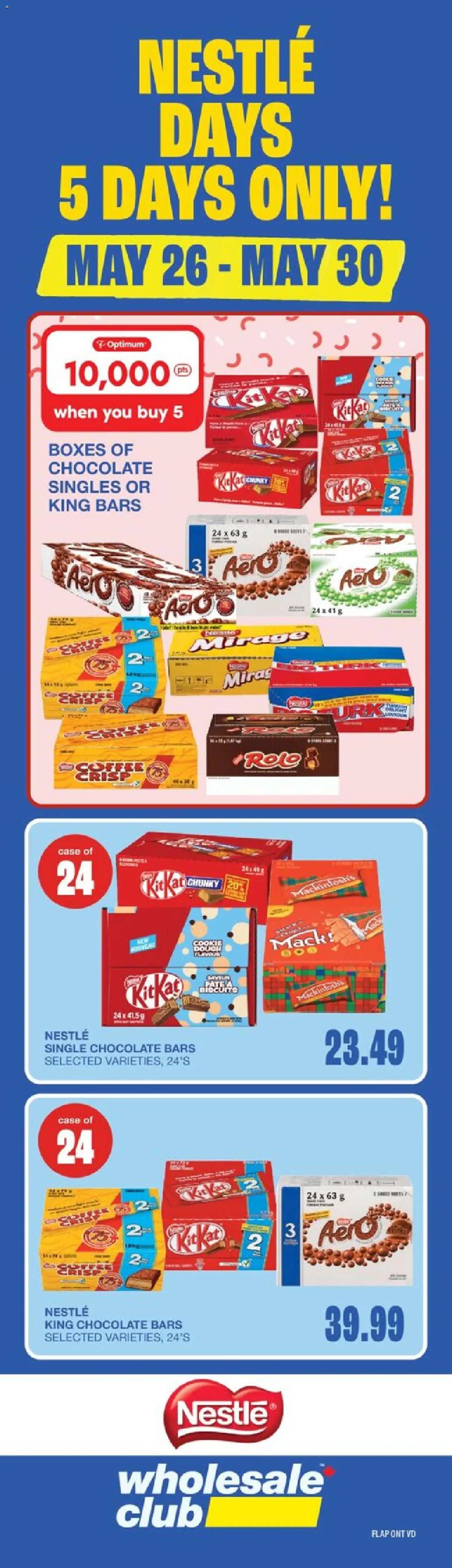 Preview of leaflet Wholesale Club weekly flyer / circulaire from shop Wholesale Club is valid from May 14, 2026
