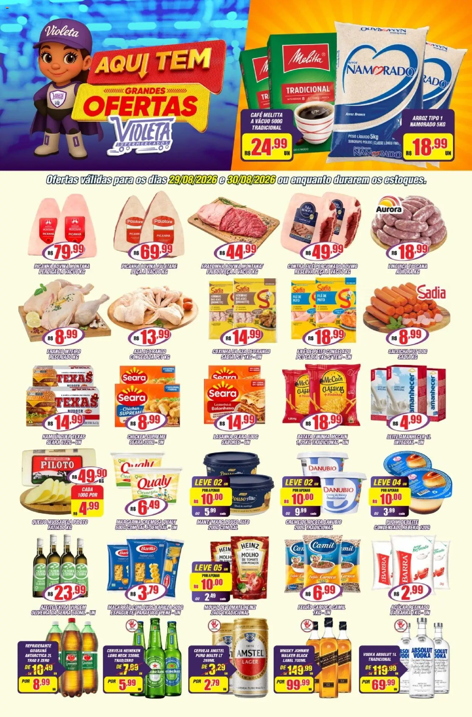 Pré-Visualização do folheto "Violeta Supermercados - Ofertas da semana" da loja Violeta Supermercados válido a partir de 29/08/2026
