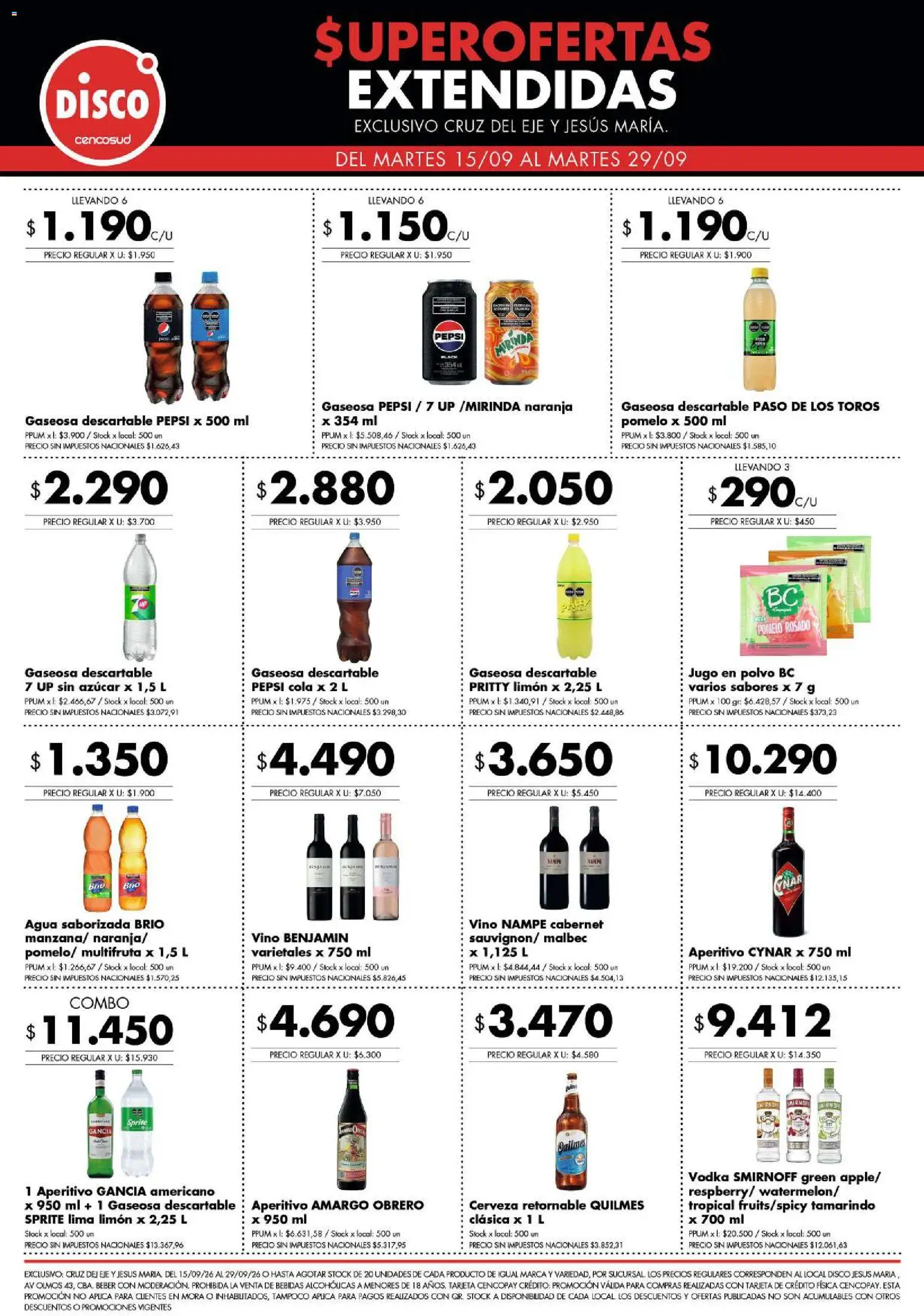 Vista previa del folleto de la tienda Disco válido desde el 15/09/2026 