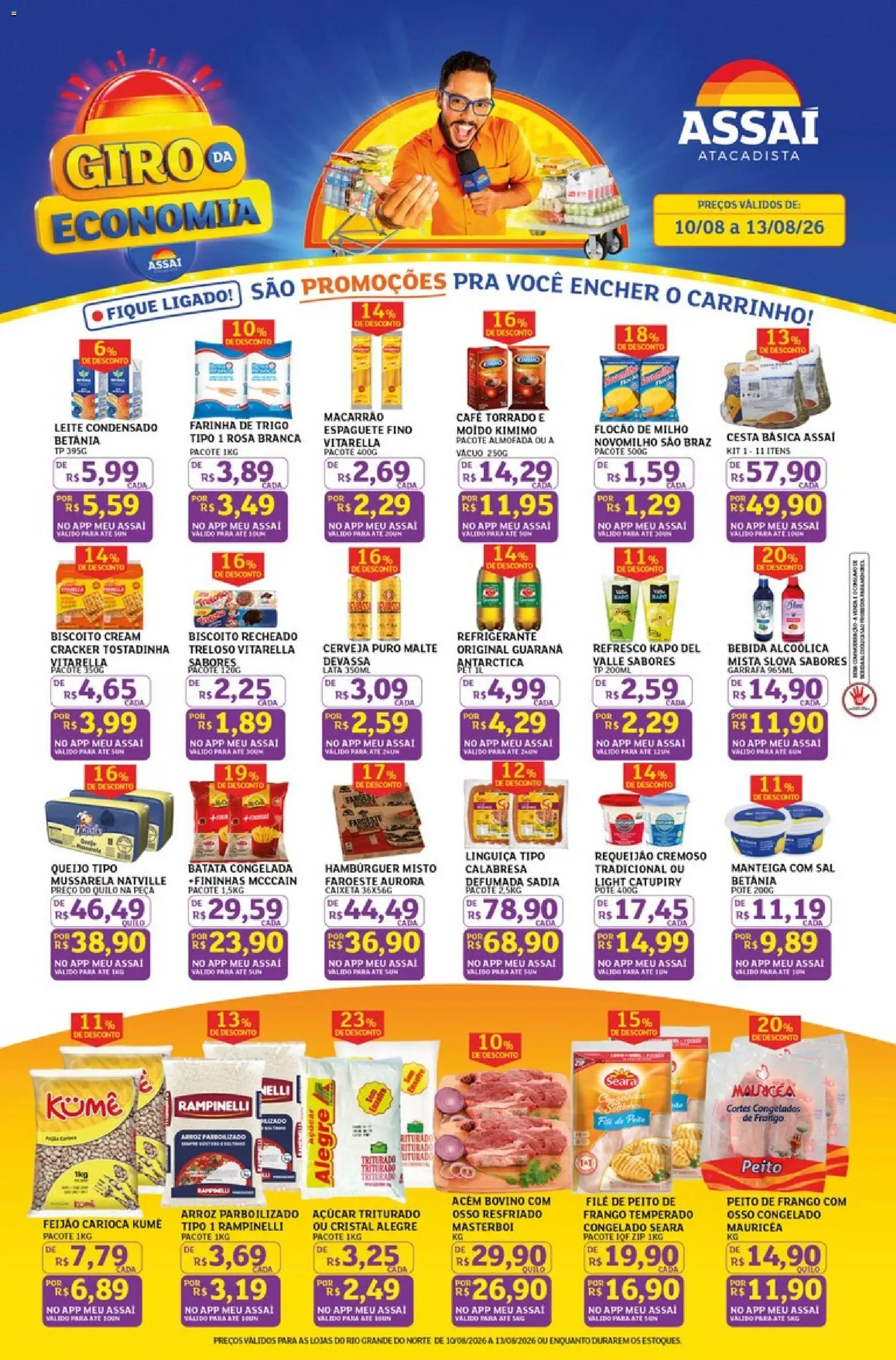 Pré-Visualização do folheto "Assaí Atacadista ofertas - RN" da loja Assaí Atacadista válido a partir de 10/08/2026