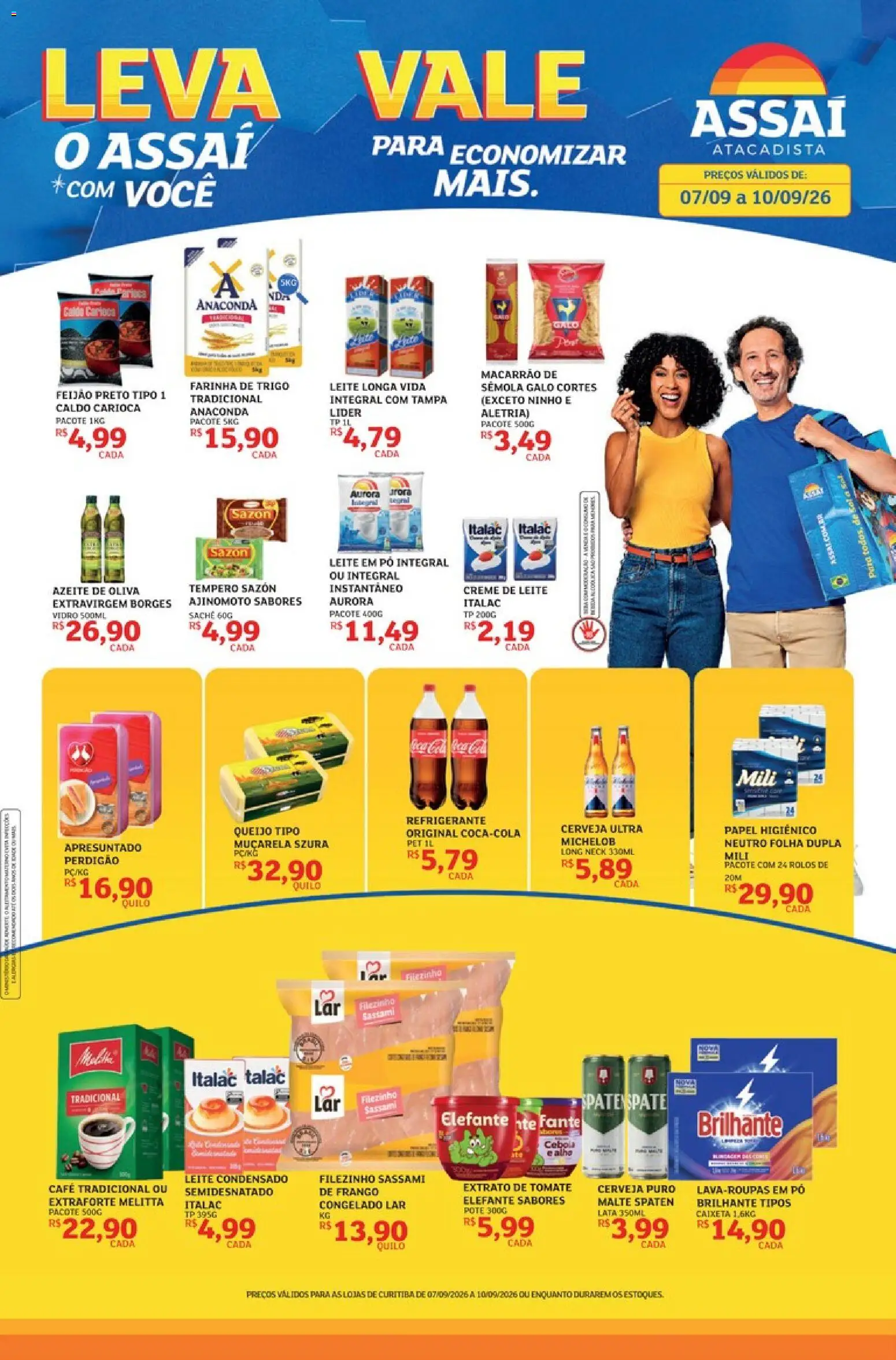 Pré-Visualização do folheto "Assaí Atacadista ofertas - PR" da loja Assaí Atacadista válido a partir de 07/09/2026