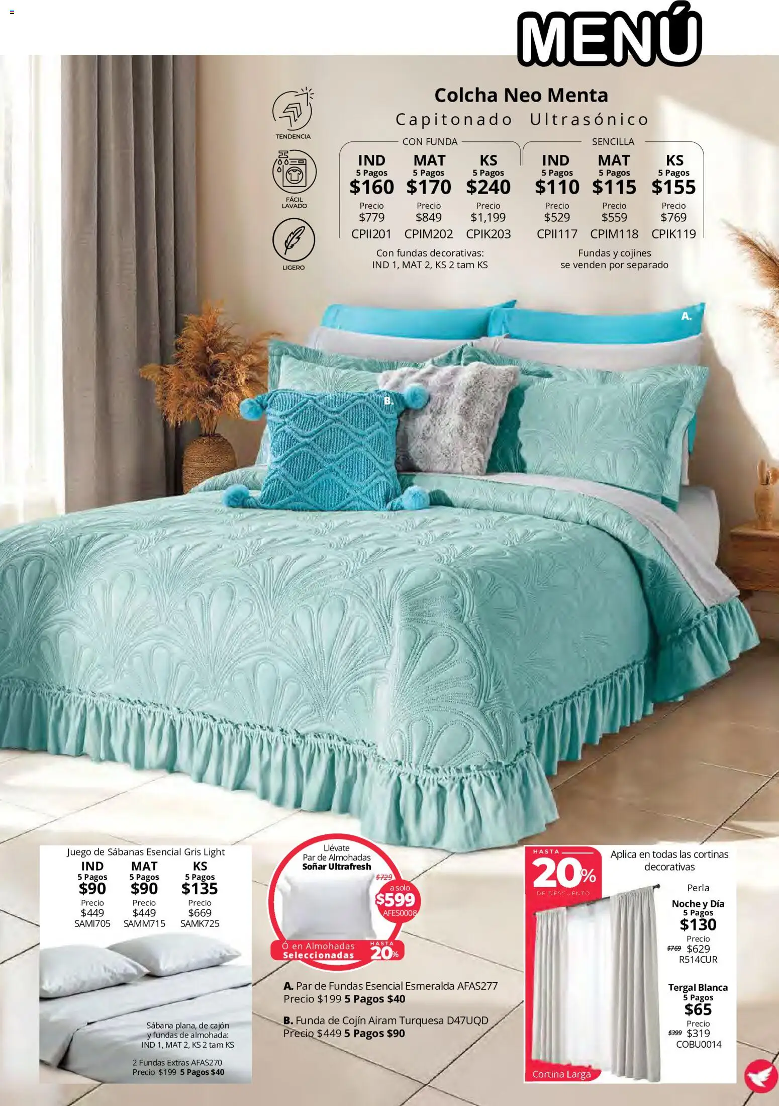Vista previa las ofertas de la tienda Colchas Concord - Colchas Concord catálogo desde el 15/10/2026 