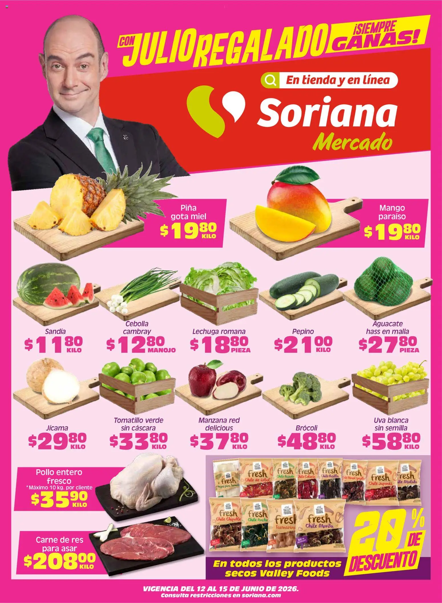 Vista previa las ofertas de la tienda Soriana - Soriana Fin de Semana Mercado: Son y Sin desde el 12/06/2026 
