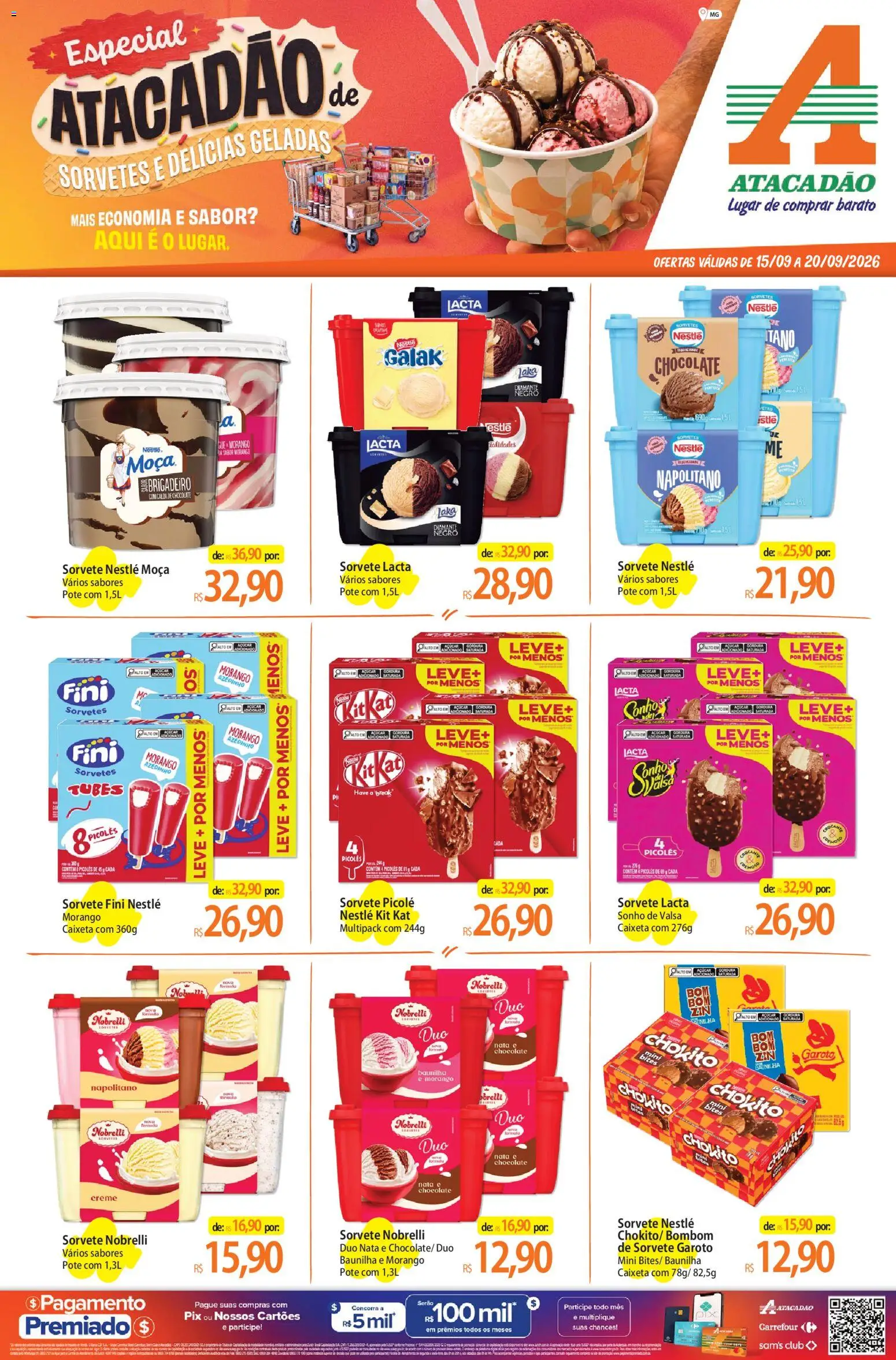 Pré-Visualização do folheto "Atacadão ofertas - MG" da loja Atacadão válido a partir de 15/09/2026