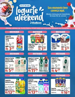 Pré-Visualização do folheto "Supermercado Dalben ofertas Iogurte Weekend" da loja Supermercado Dalben válido a partir de 15/05/2026