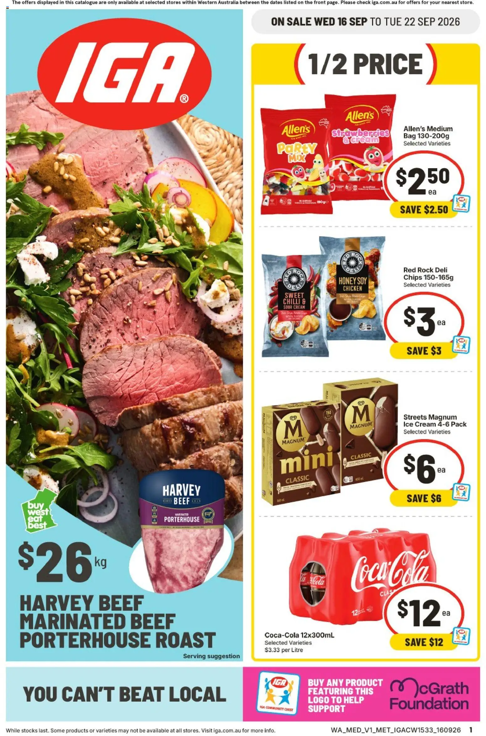 Preview of catalogue IGA catalogue Bentley from shop IGA valid 16/09/2026