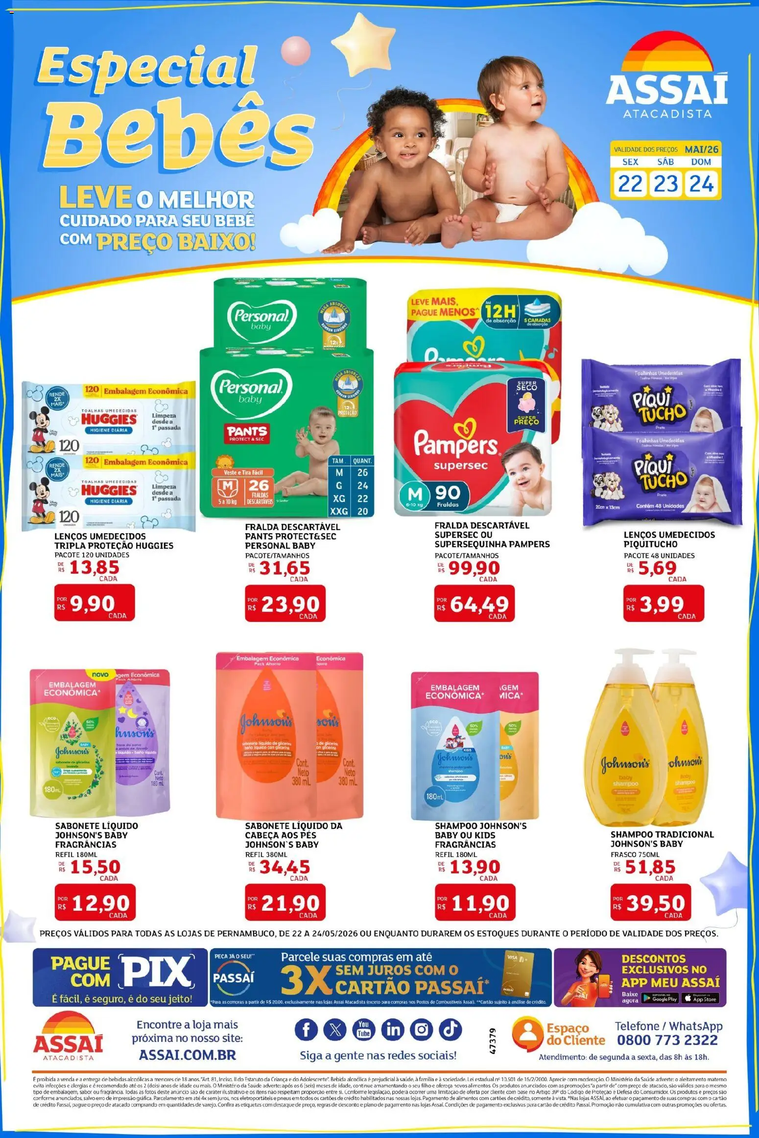 Pré-Visualização do folheto "Assaí Atacadista ofertas - PE" da loja Assaí Atacadista válido a partir de 22/05/2026