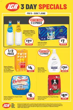 Preview of catalogue 3 Day Specials - WA from shop IGA valid 05/06/2026