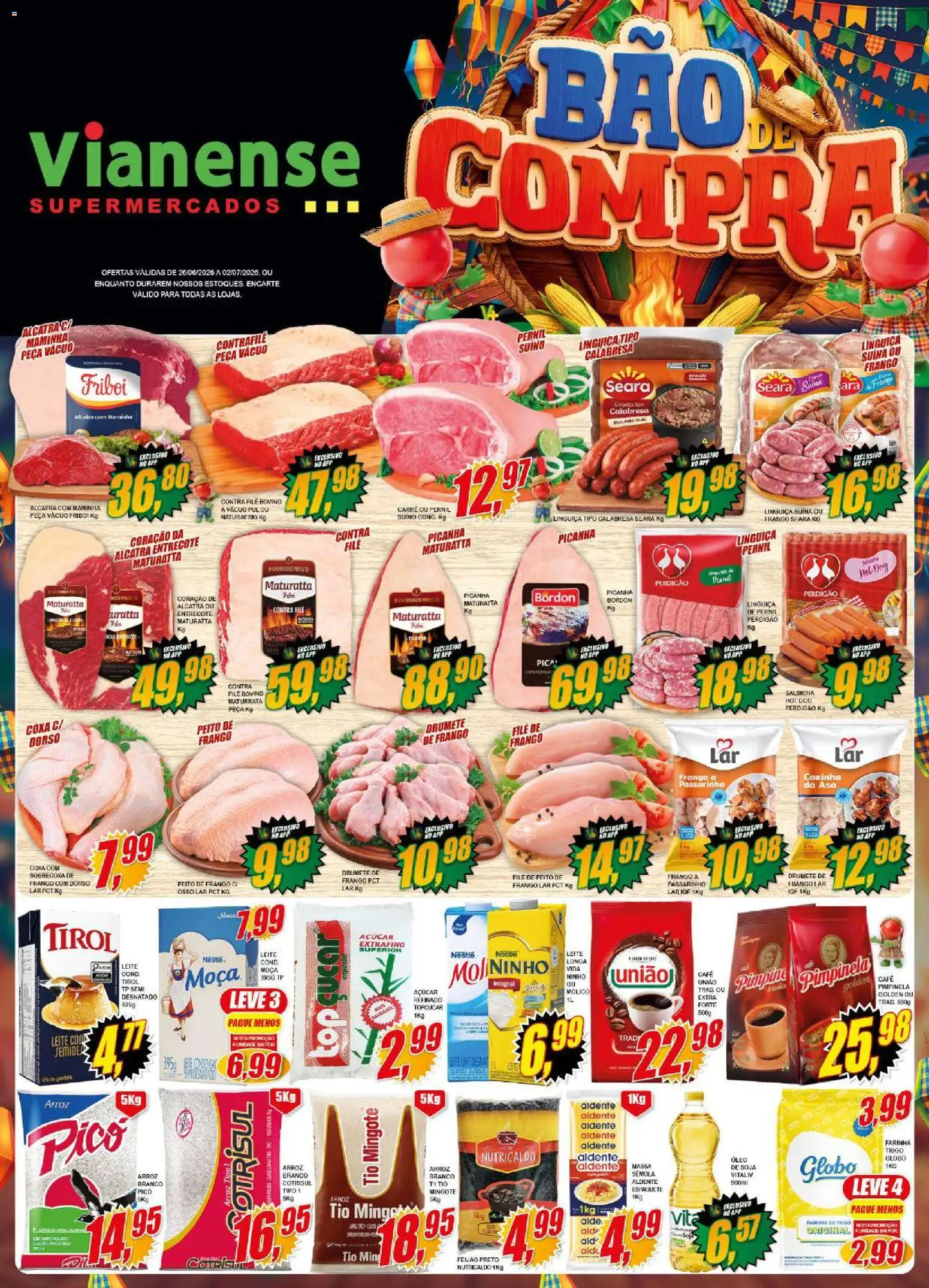 Pré-Visualização do folheto "Vianense ofertas" da loja Vianense válido a partir de 26/06/2026