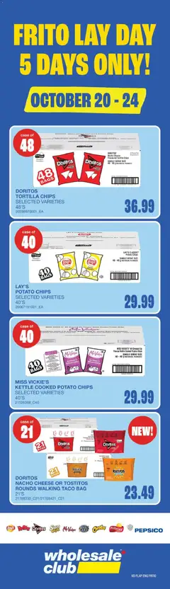 Preview of leaflet Wholesale Club weekly flyer / circulaire from shop Wholesale Club is valid from Oct 22, 2026