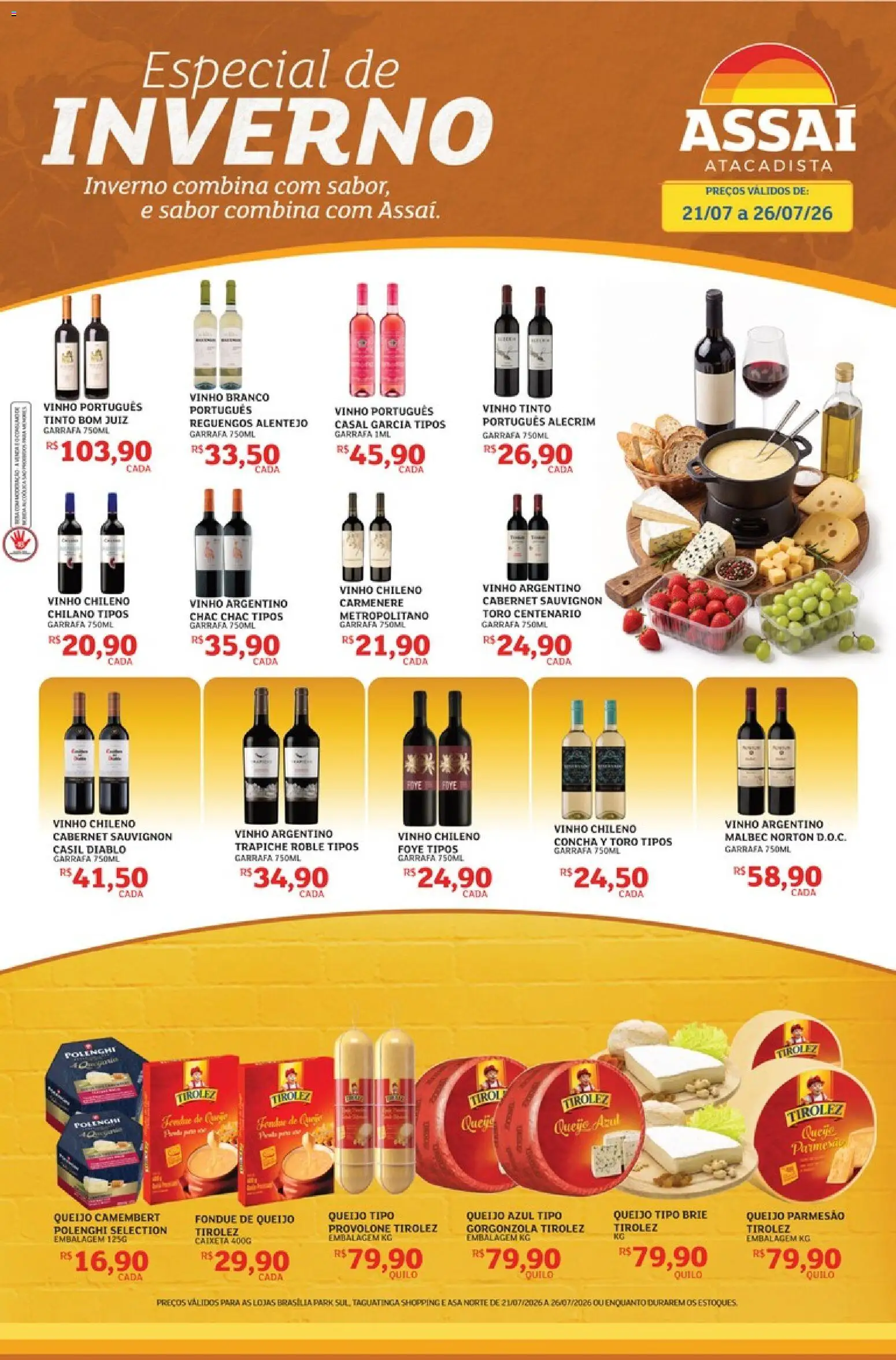 Pré-Visualização do folheto "Assaí Atacadista ofertas - DF" da loja Assaí Atacadista válido a partir de 21/07/2026