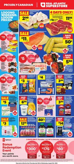 Un aperçu du dépliant Atlantic Superstore weekly flyer / circulaire du magasin Atlantic Superstore est valide à partir 30 juill. 2026