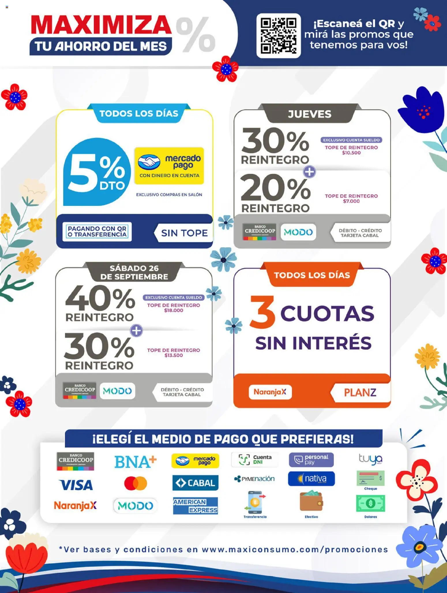 Vista previa del folleto de la tienda Maxiconsumo válido desde el 21/09/2026 