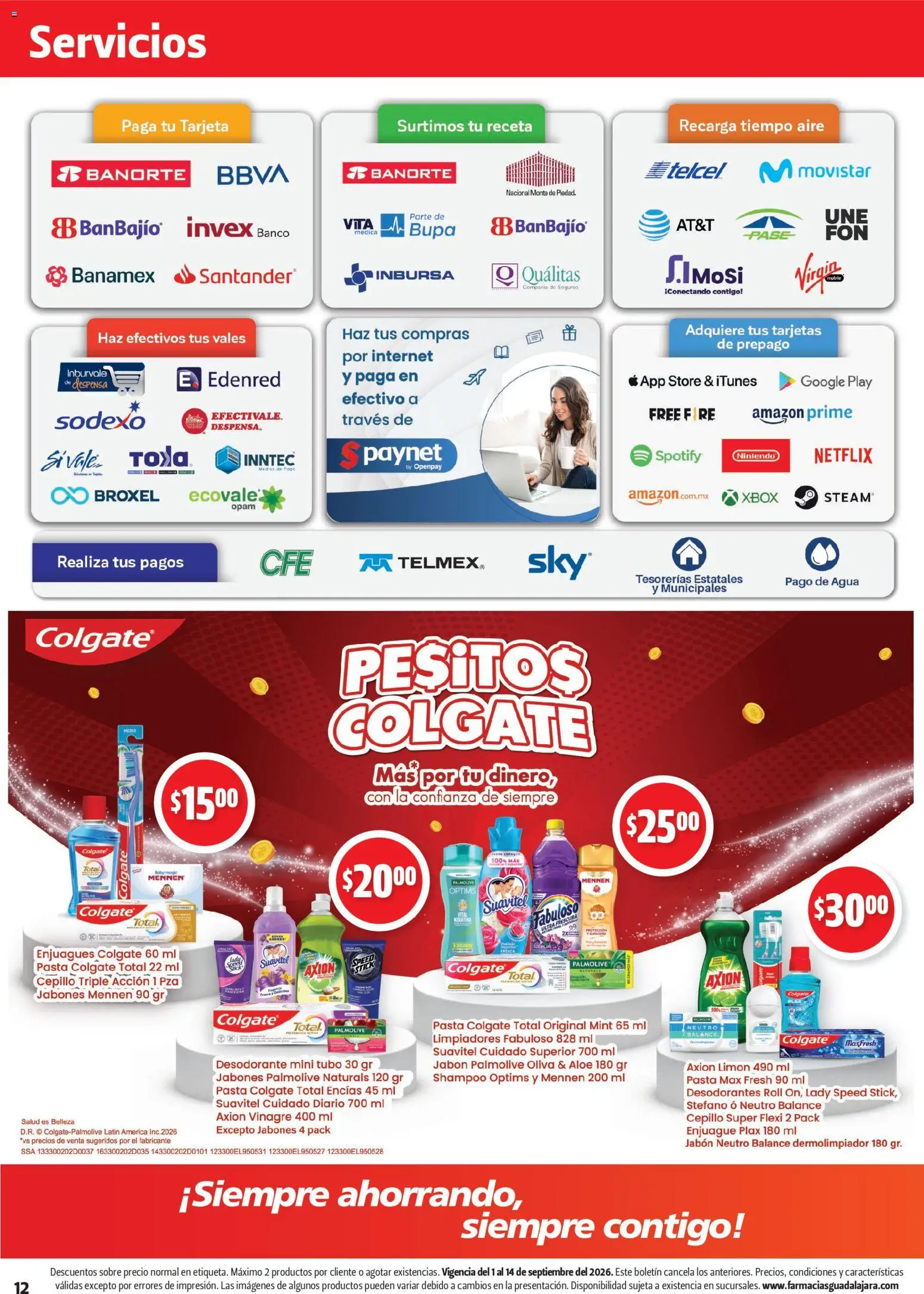 Vista previa las ofertas de la tienda Farmacia Guadalajara - Farmacia Guadalajara catálogo desde el 01/09/2026 