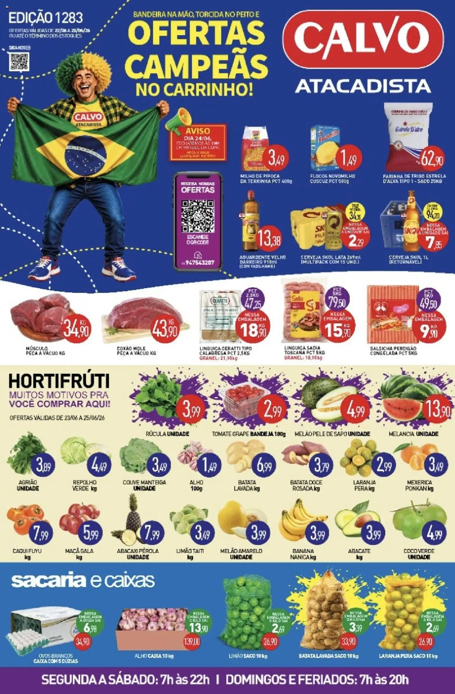 Pré-Visualização do folheto "Calvo Atacadista - Ofertas da semana" da loja Calvo Atacadista válido a partir de 22/06/2026