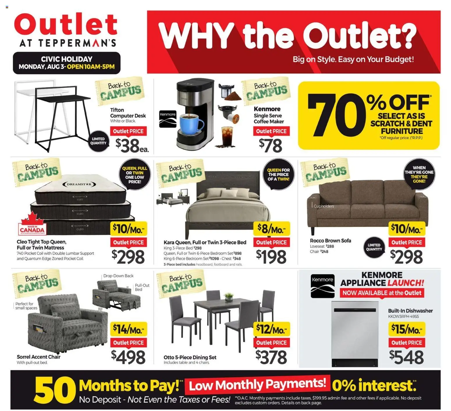 Preview of leaflet Tepperman's outlet from shop Tepperman's is valid from Jul 31, 2026