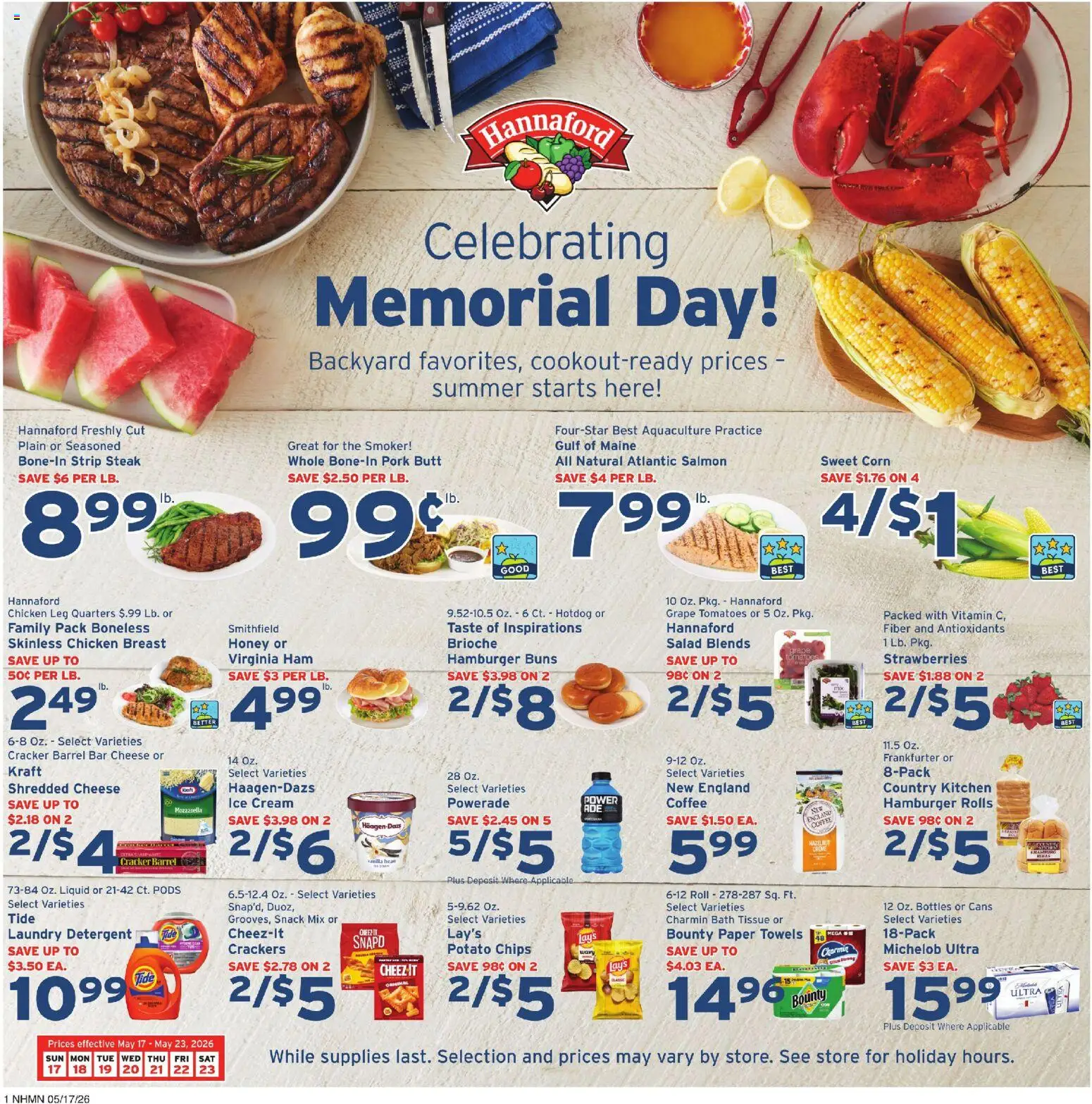 Ad Preview of Hannaford Hannaford Weekly Ad from 05/17/2026