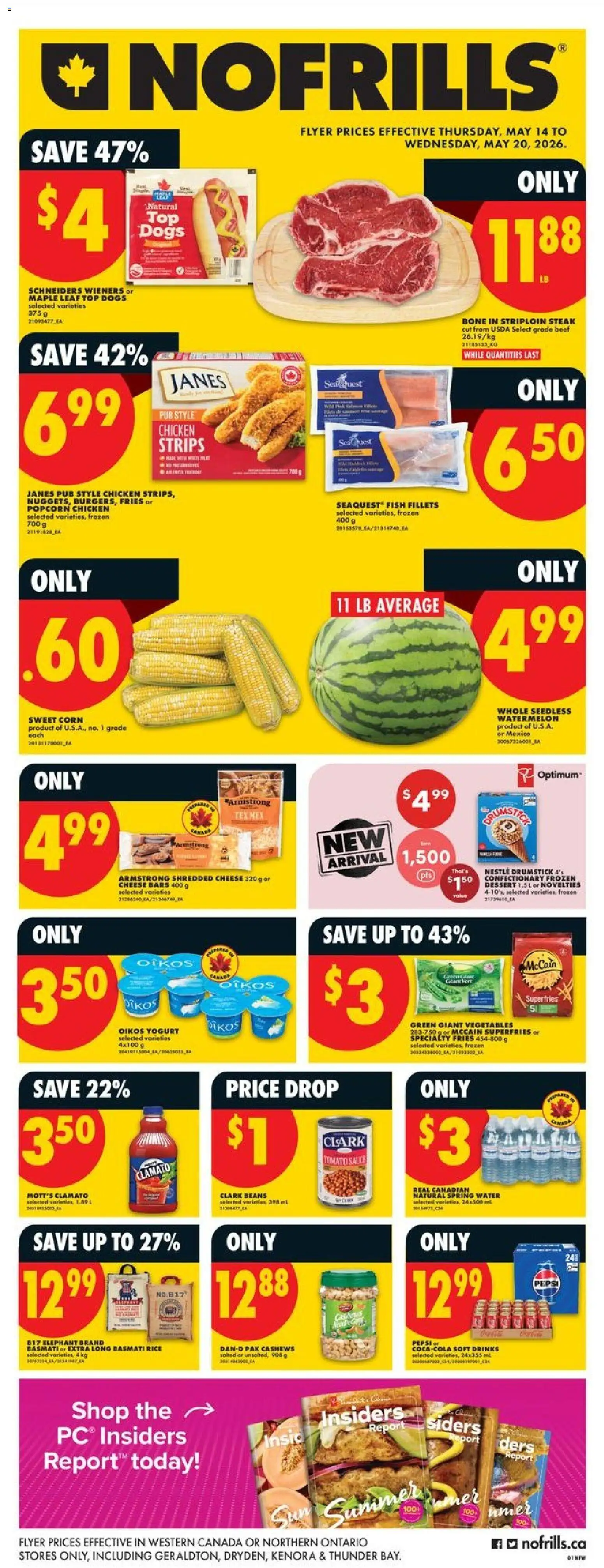 Preview of leaflet No Frills weekly flyer - AB from shop No Frills is valid from May 14, 2026