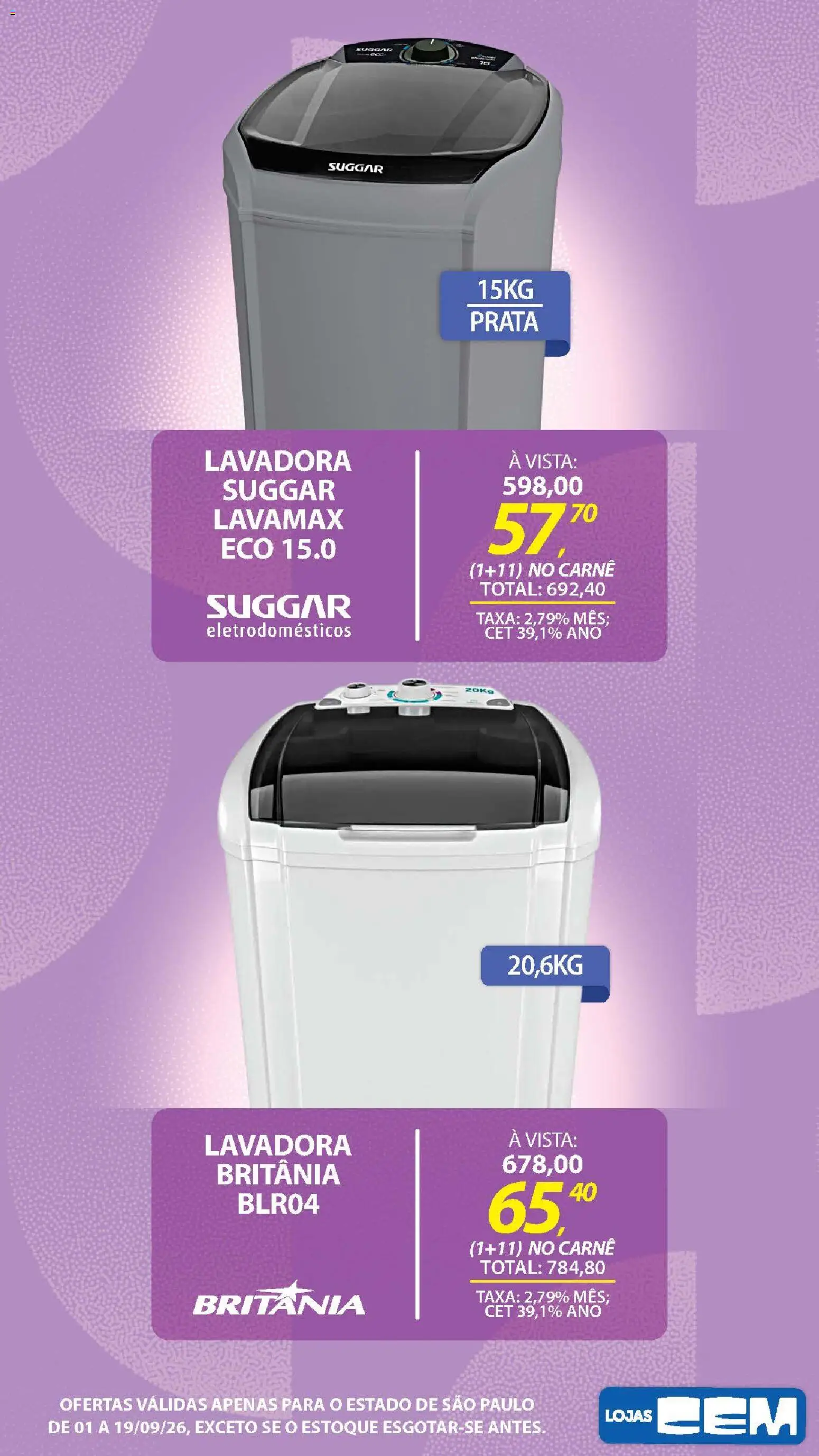 Ofertas Lojas Cem até 19/09/2026. - Página 38