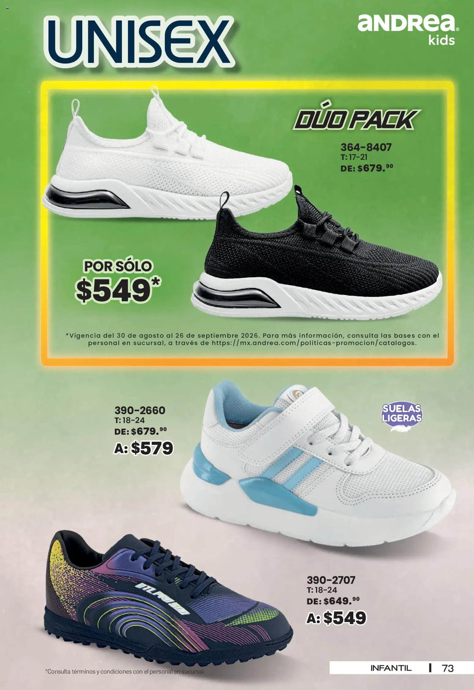 Vista previa las ofertas de la tienda Andrea - Andrea catálogo Sport desde el 30/08/2026 