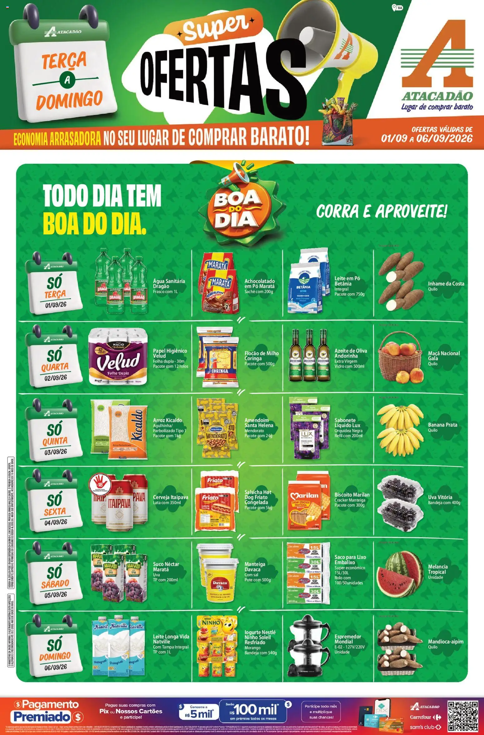 Pré-Visualização do folheto "Atacadão ofertas - BA" da loja Atacadão válido a partir de 01/09/2026