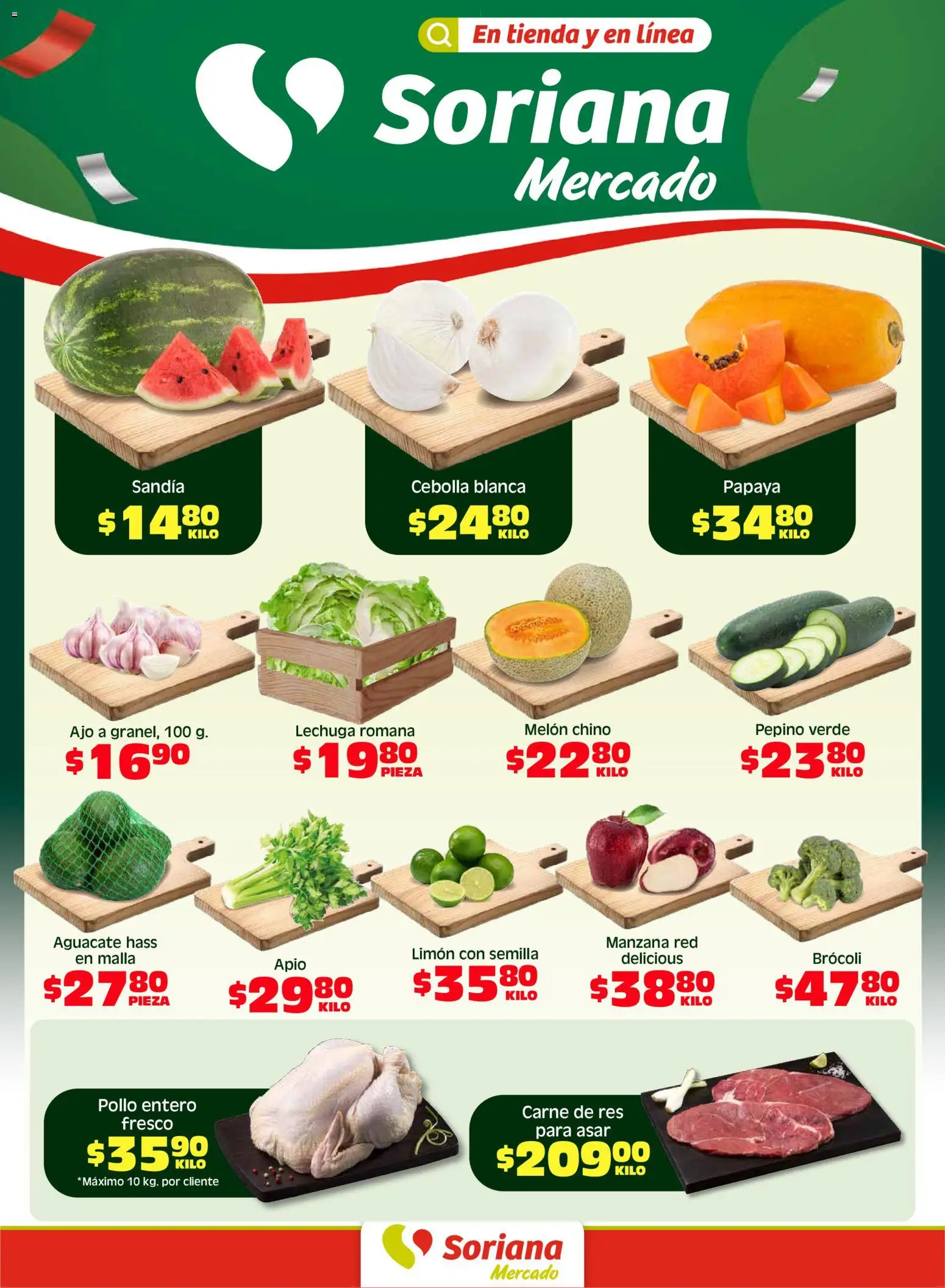 Vista previa las ofertas de la tienda Soriana - Soriana Fin de Semana Mercado: BCS, Son y Sin desde el 15/05/2026 
