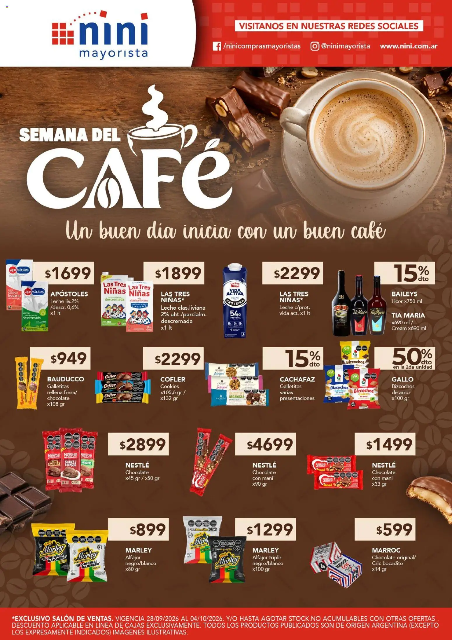 Vista previa del folleto de la tienda NINI Mayorista válido desde el 28/09/2026 