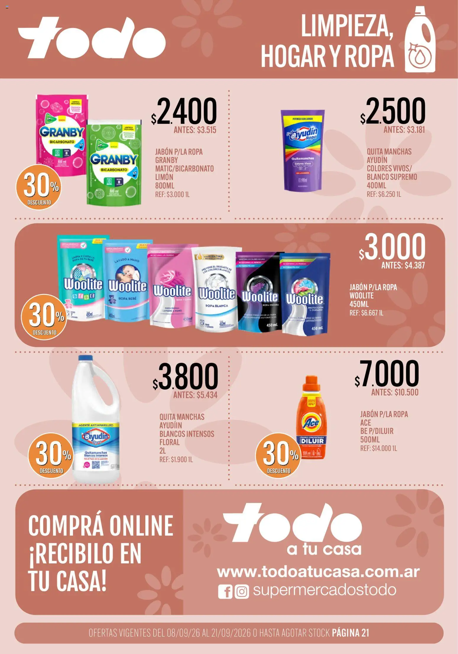 Vista previa del folleto de la tienda Supermercados TODO válido desde el 08/09/2026 