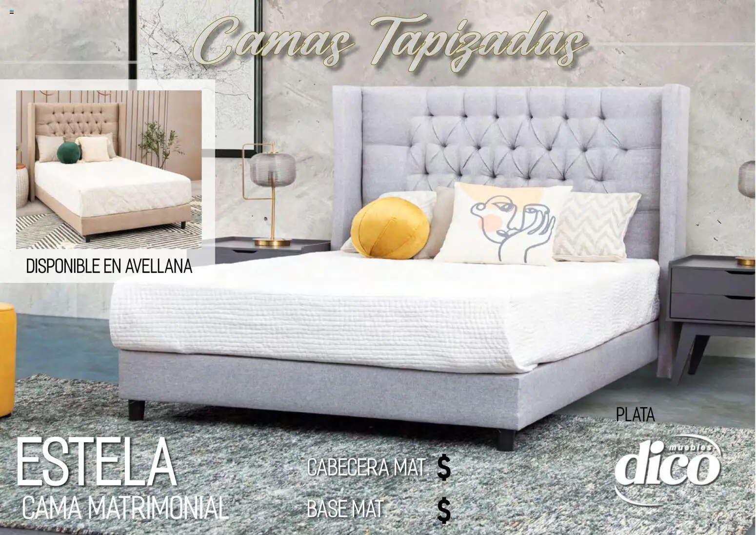 Vista previa las ofertas de la tienda Muebles Dico - Muebles Dico catálogo Camas tapizadas desde el 01/04/2026 