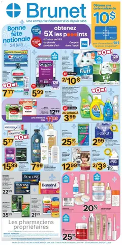 Un aperçu du dépliant Brunet weekly flyer / circulaire du magasin Brunet est valide à partir 18 juin 2026