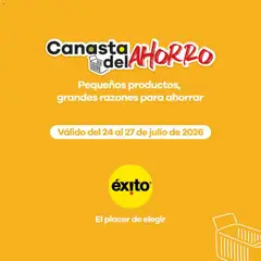  Vista previa del prospecto Éxito catálogo del almacen Éxito válida del 24/07/2026 al 27/07/2026