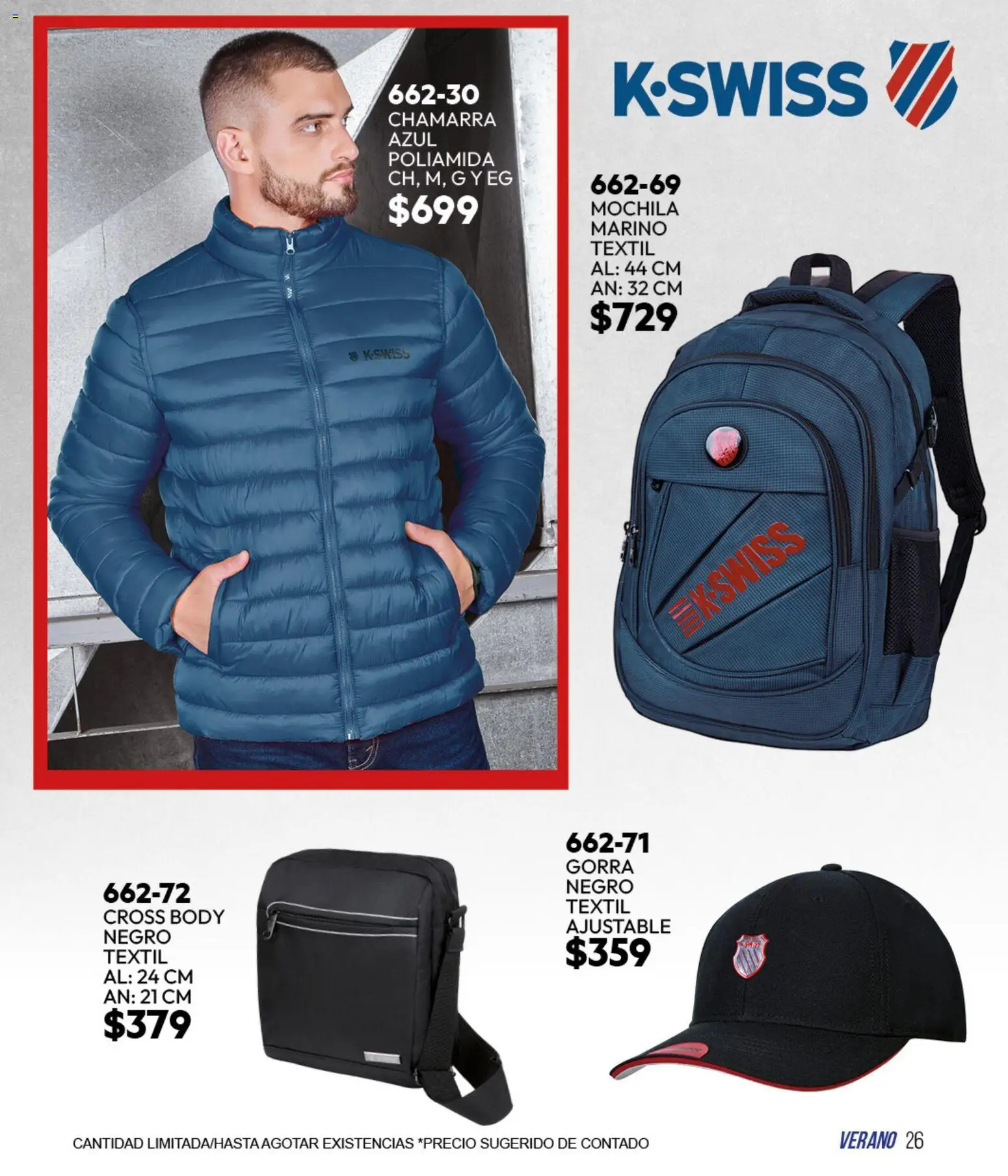 Vista previa las ofertas de la tienda Cklass - Cklass catálogo Sportbrands Verano Caballero desde el 05/03/2026 - Mochila, Gorra, Chamarra, Body