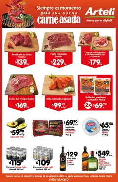 Vista previa las ofertas de la tienda Arteli - Arteli folleto Carnita Asada Valles desde el 04/09/2026 