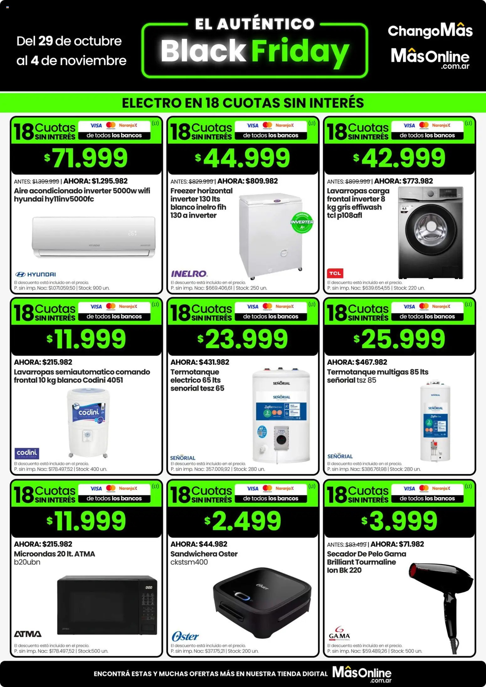 Vista previa del folleto de la tienda Changomas válido desde el 29/10/2026 