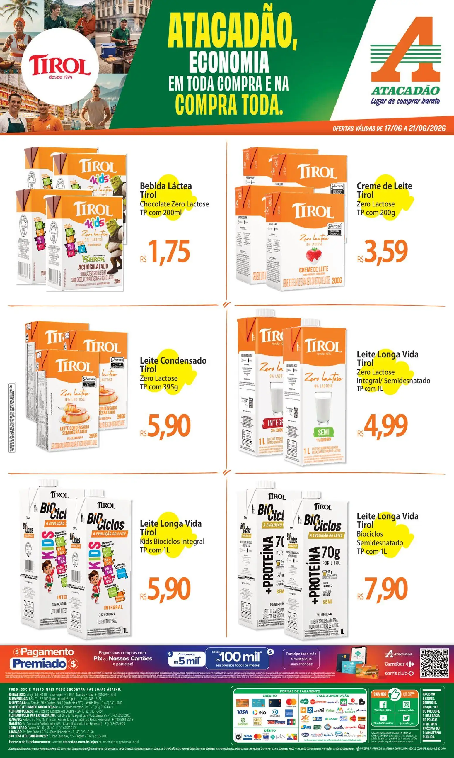 Pré-Visualização do folheto "Atacadão ofertas - SC" da loja Atacadão válido a partir de 17/06/2026