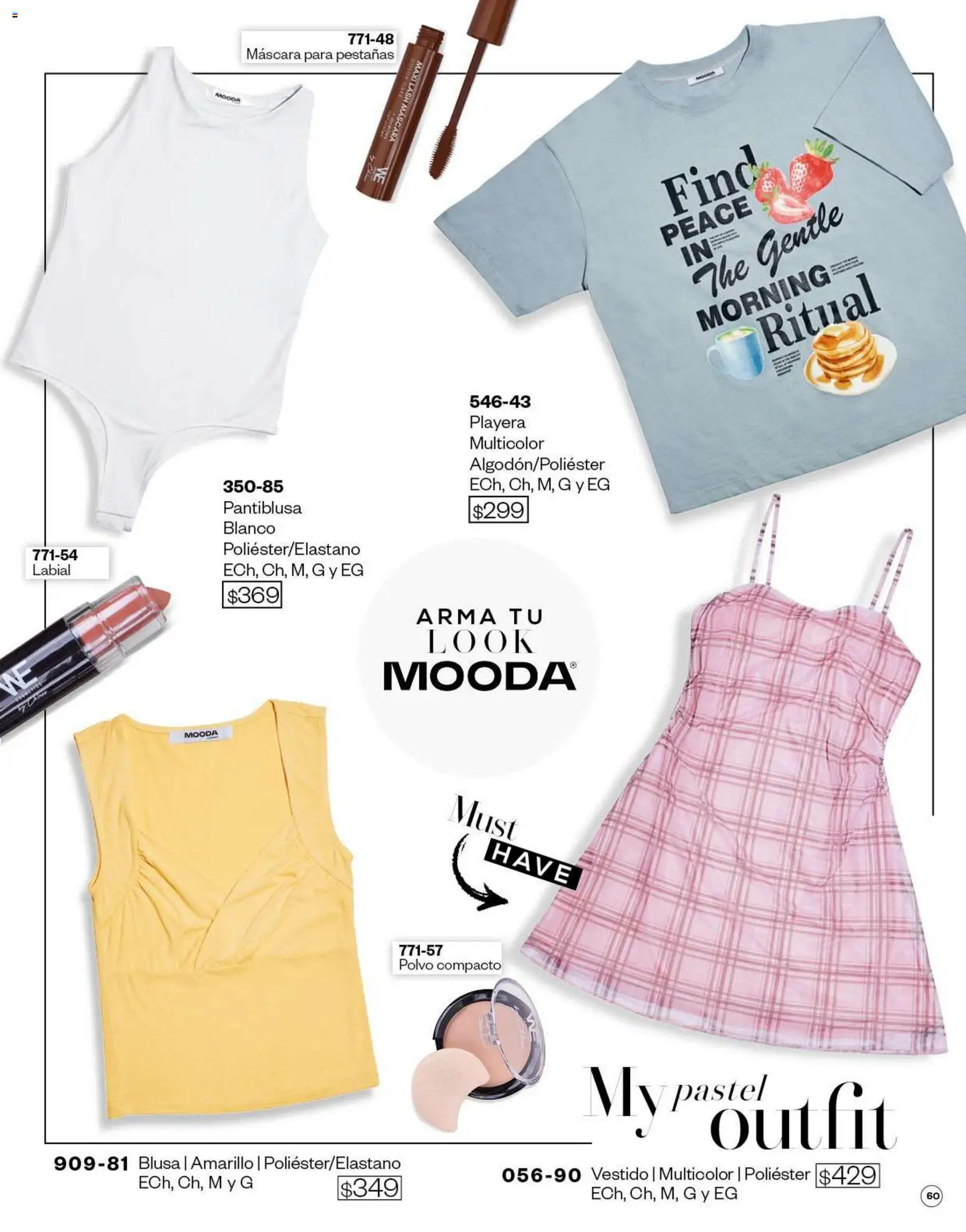 Vista previa las ofertas de la tienda Cklass - Cklass catálogo Verano Mooda desde el 05/03/2026 - Pastel, Vestido, Playera, Blusa, Polvo compacto, Polvo, Máscara
