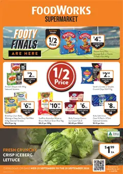 Preview of catalogue Foodworks catalogue from shop Foodworks valid 23/09/2026