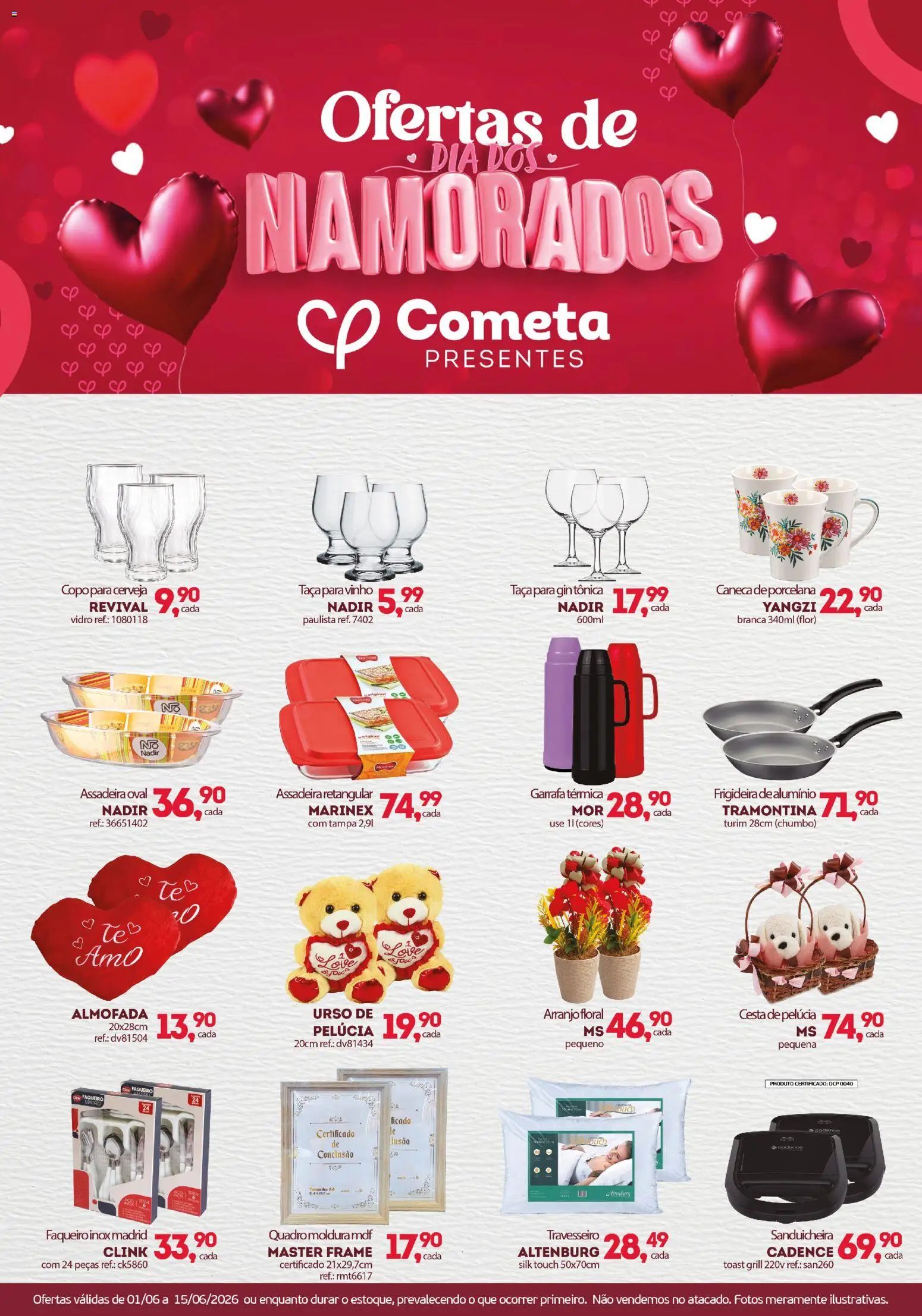 Pré-Visualização do folheto "Cometa Supermercados ofertas Presentes" da loja Cometa Supermercados válido a partir de 01/06/2026