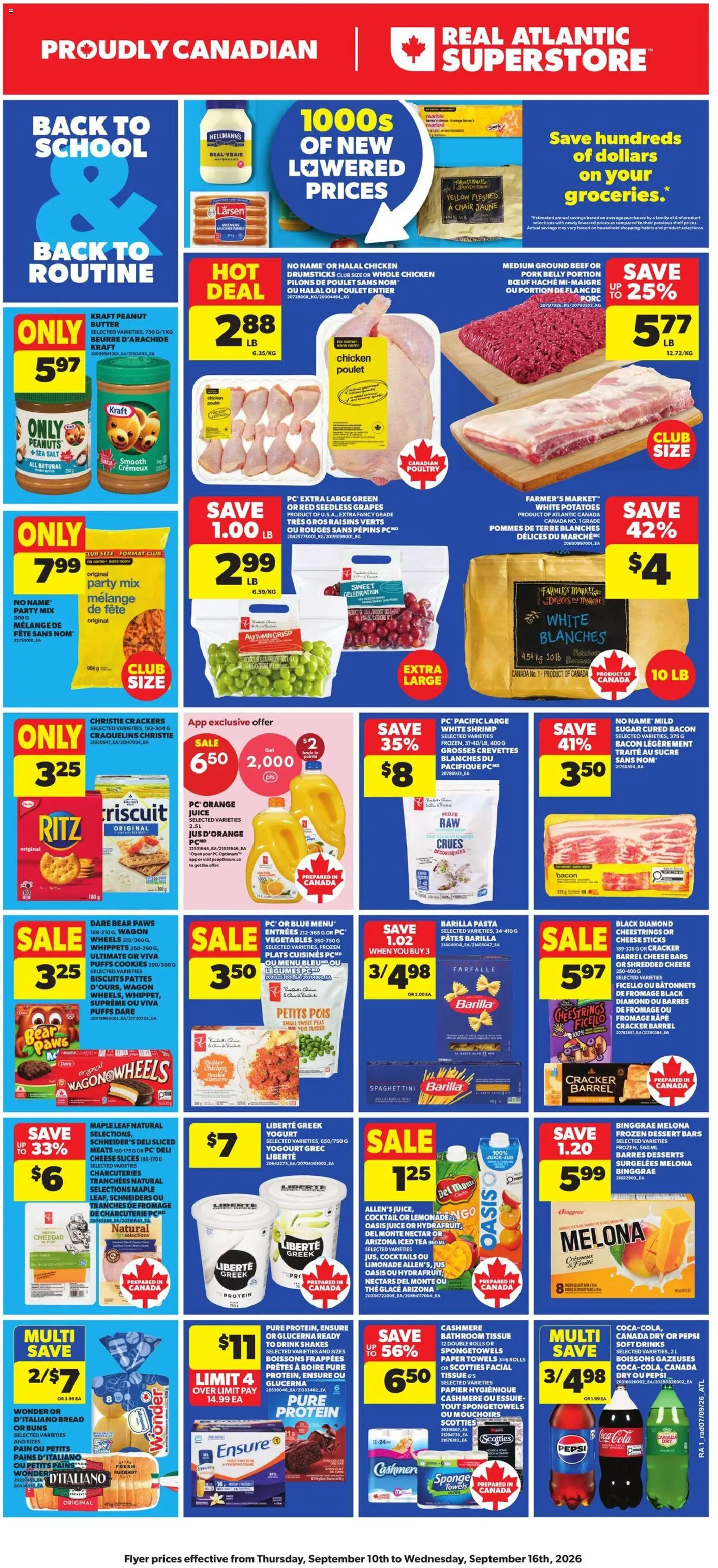 Preview of leaflet Atlantic Superstore weekly flyer / circulaire from shop Atlantic Superstore is valid from Sep 10, 2026