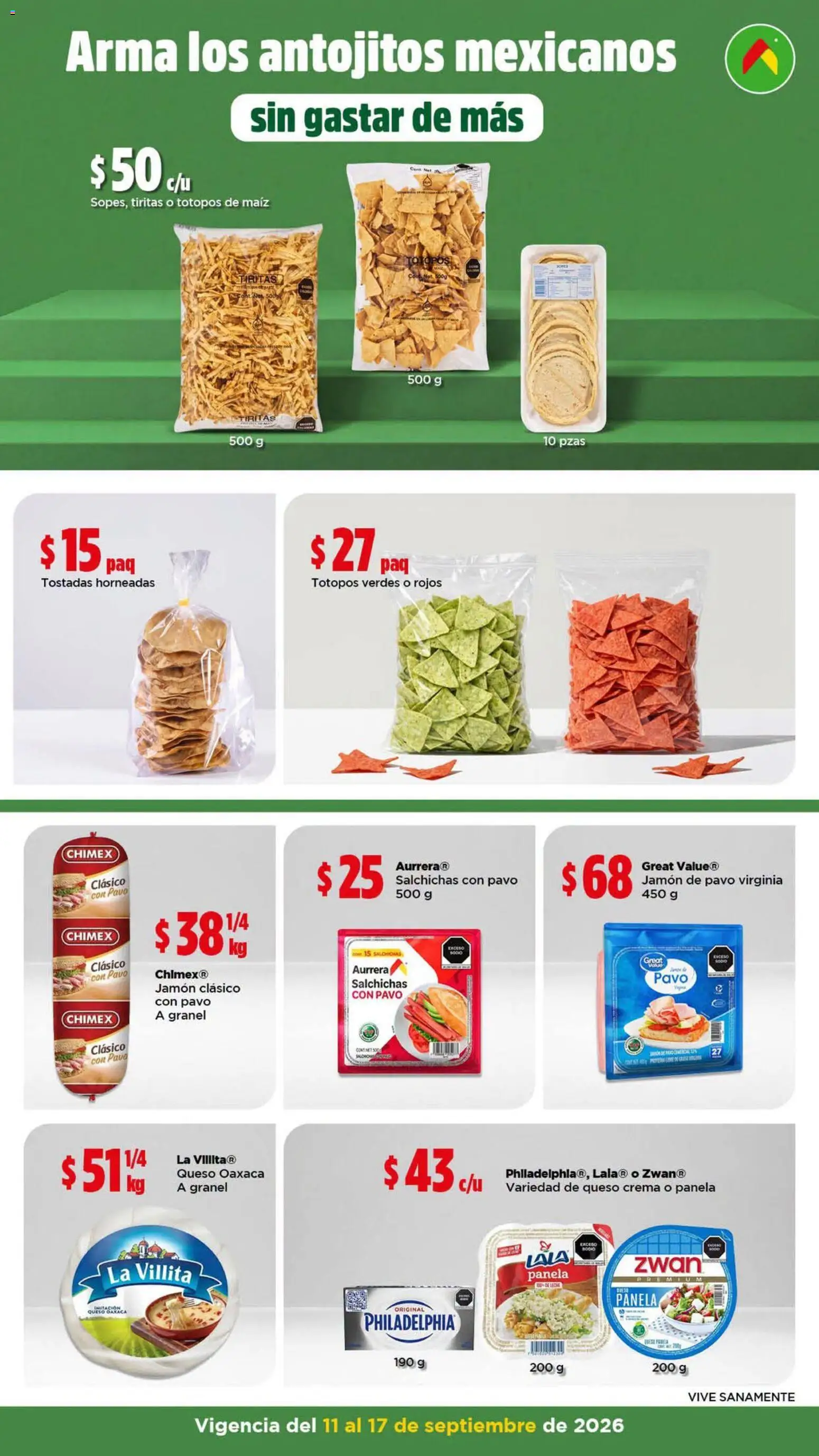 Vista previa las ofertas de la tienda Bodega Aurrerá - Bodega Aurrerá folleto Precios más bajo siempre desde el 11/09/2026 