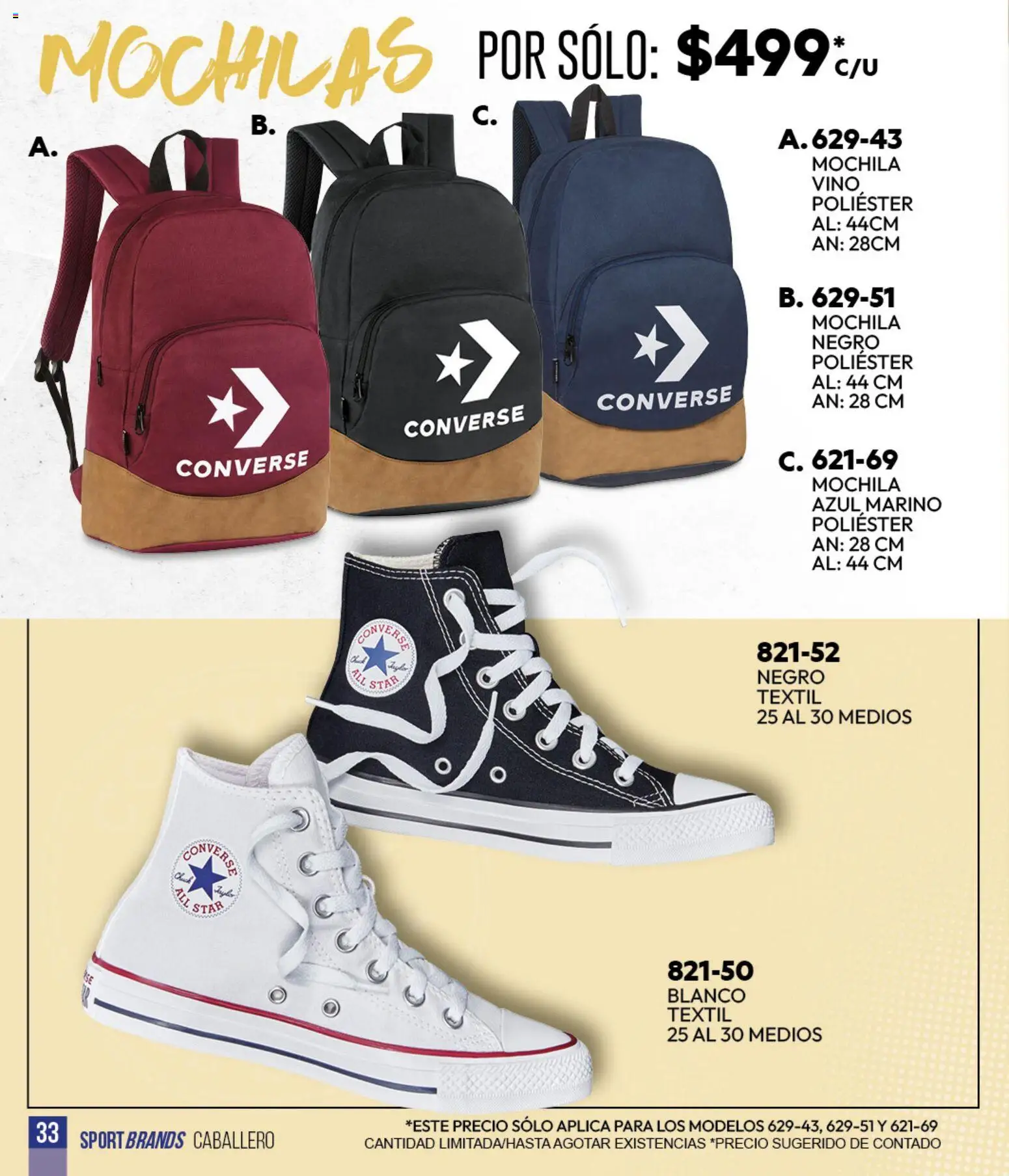 Vista previa las ofertas de la tienda Cklass - Cklass catálogo Sportbrands Verano Caballero desde el 05/03/2026 - Mochila, Vino