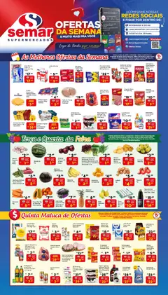 Pré-Visualização do folheto "Semar Supermercado - Ofertas da semana" da loja Semar Supermercado válido a partir de 25/08/2026